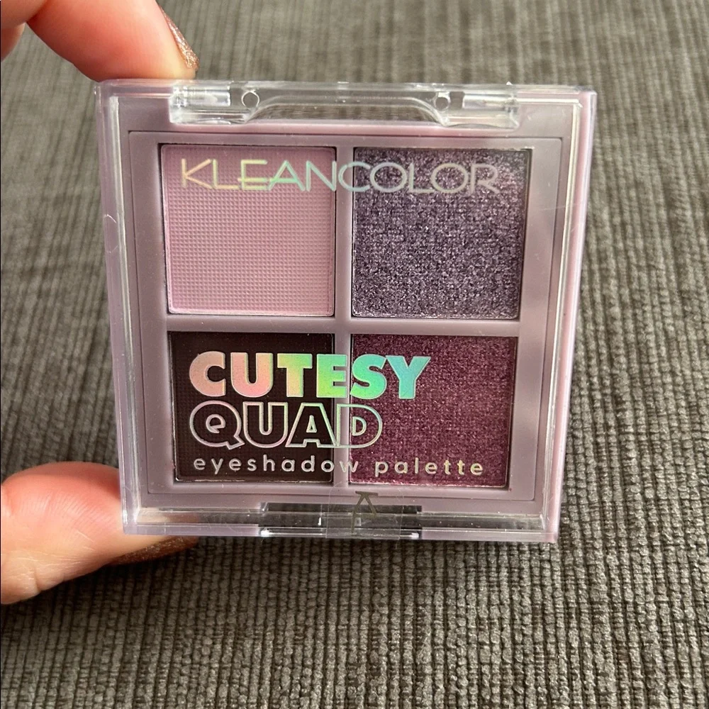 Kleancolor Cutesy Quad Eyeshadow Palette Purple NEW
